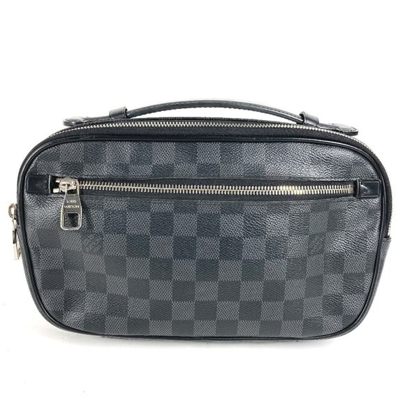 LOUIS VUITTON N41289 Damier Graphite Umbrella Shoulder Bag/Belt Bag/Body Bag ... - Picture 1 of 11